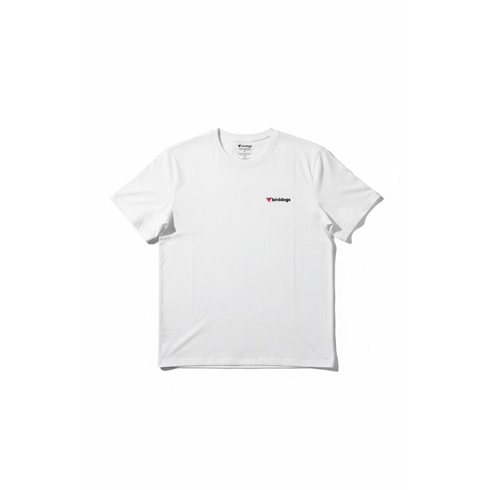 Birddogs Men’s White Sharehouse Tee Shirt Size XL White Short Sleeve Roadtrip